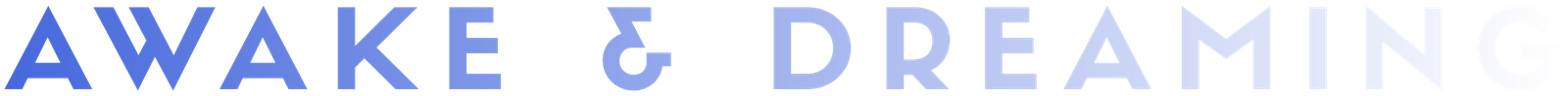 Awake & Dreaming Band Text Logo