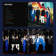 Inside the Inevitable CD booklet: the tracklist and band photos