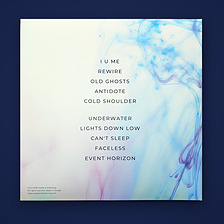 Inevitable LP jacket back with the ten-song tracklist